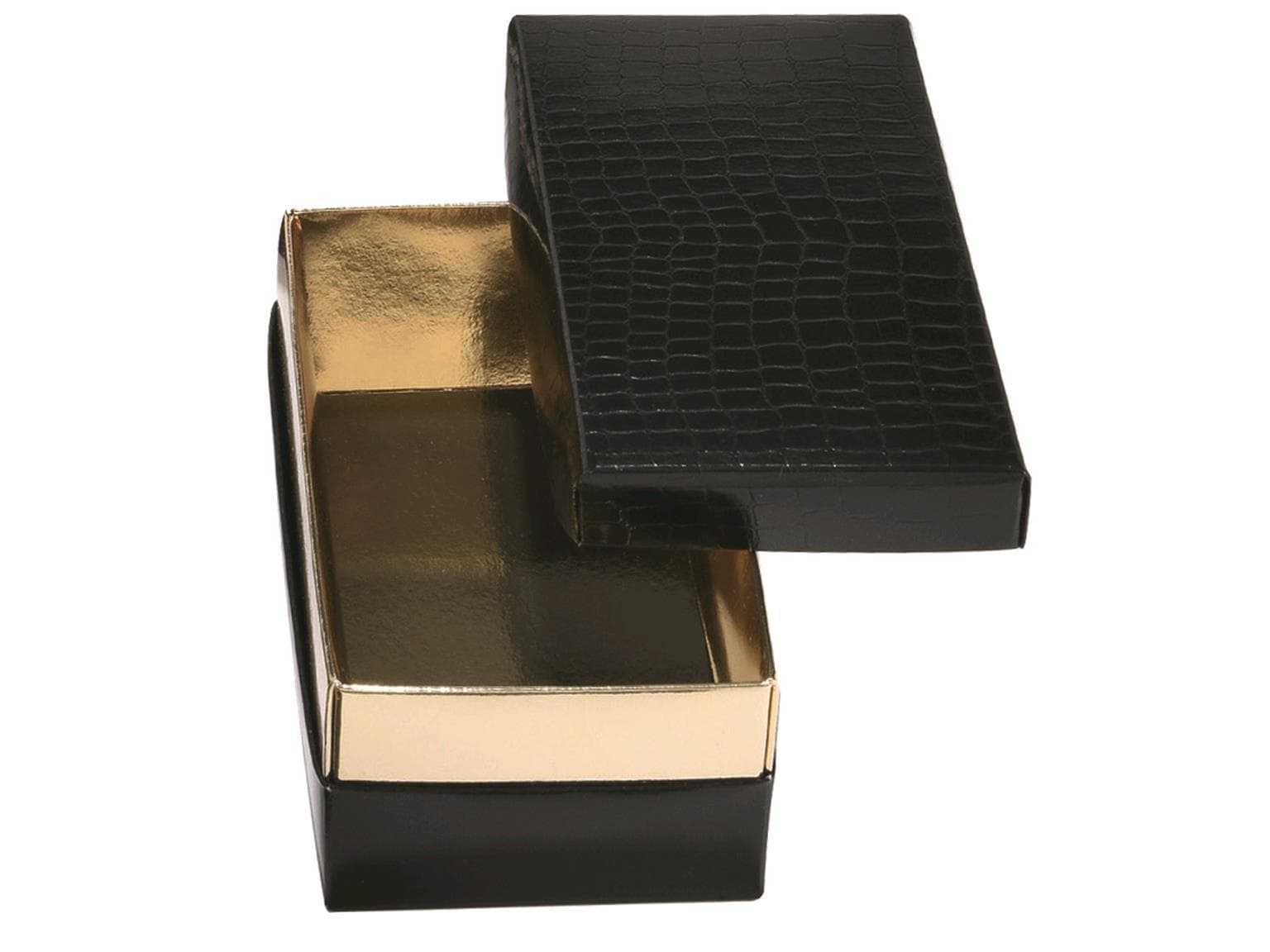 Balloboîte 375 gr, schwarz Sydney 150x80/50mm, aufgerichtet geliefert