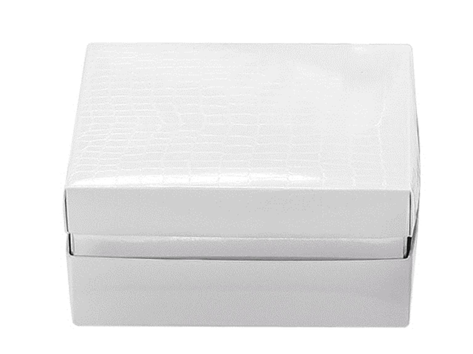 Balloboîte Carré, weiss Sydney 125x125/50mm, aufgerichtet geliefert