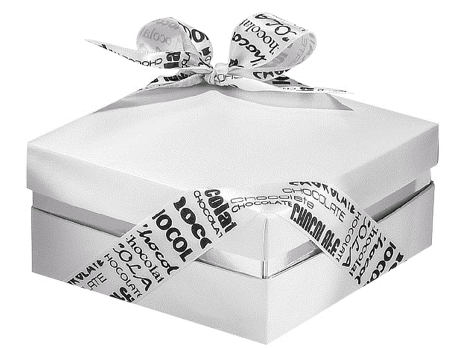 Balloboîte Carré, weiss Toronto 125x125/50mm, aufgerichtet geliefert