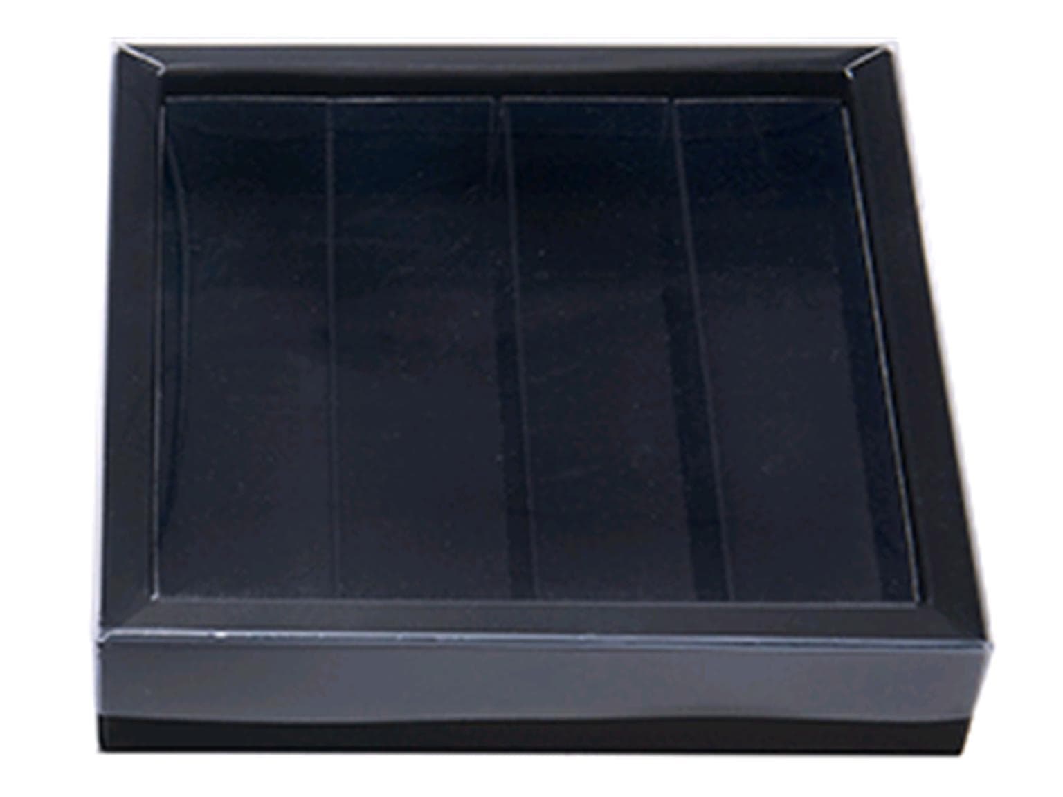 Fensterbox Maxi, Black & White 145x145/33mm, schwarz, mit