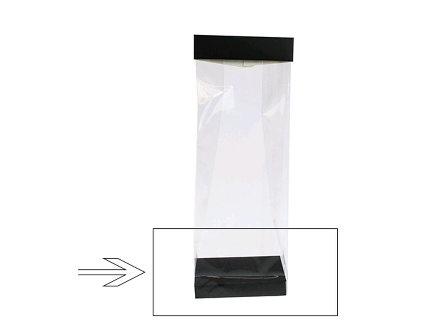 Sockel Nr. 3, Black&White 100x60/17mm, schwarz