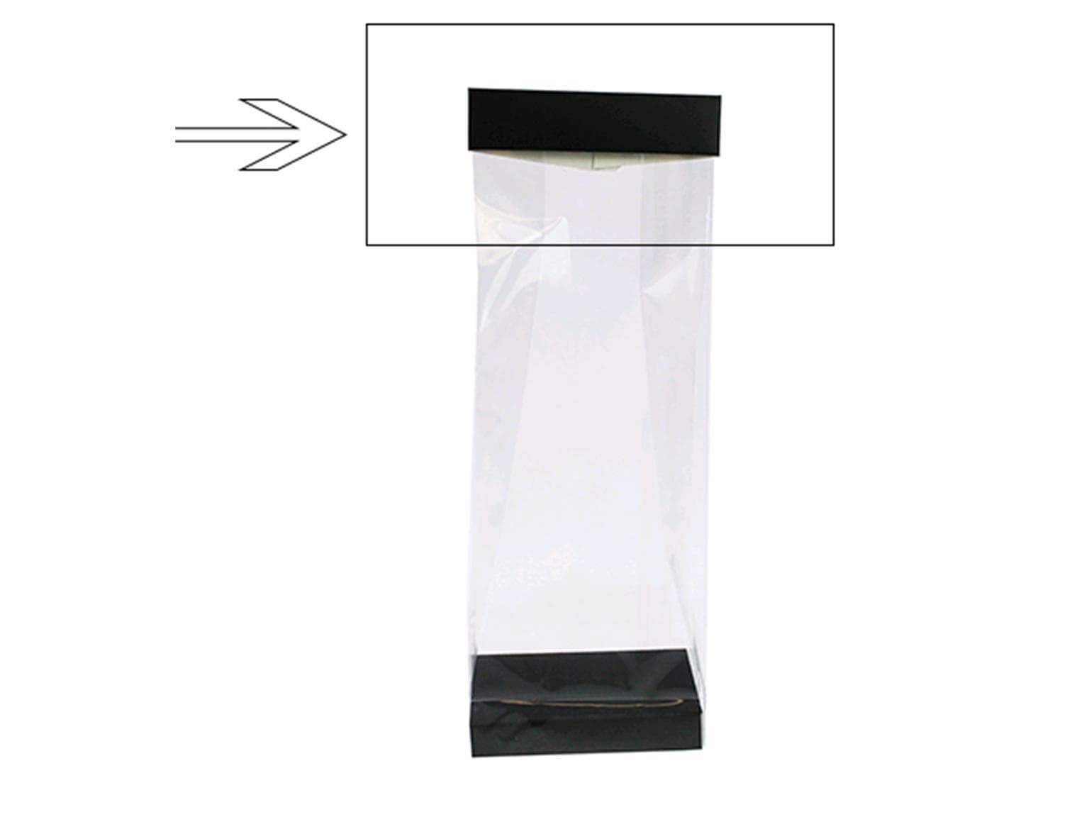 Verschluss Nr. 3, Black&White 100x60mm, schwarz