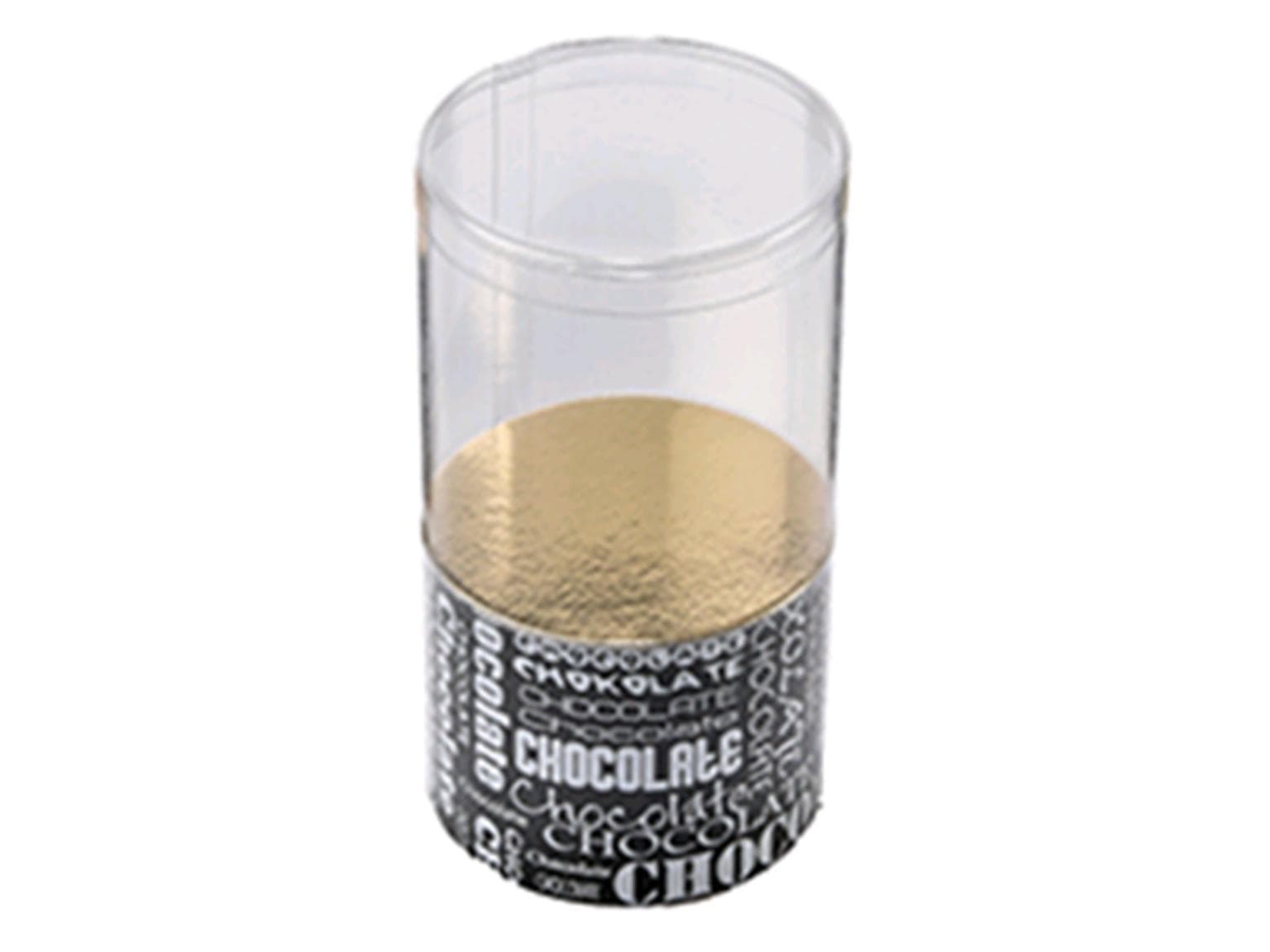 Köcher Ø 70mm, schwarz, Black&White 70 mm hoch, aufgerichtet geliefert