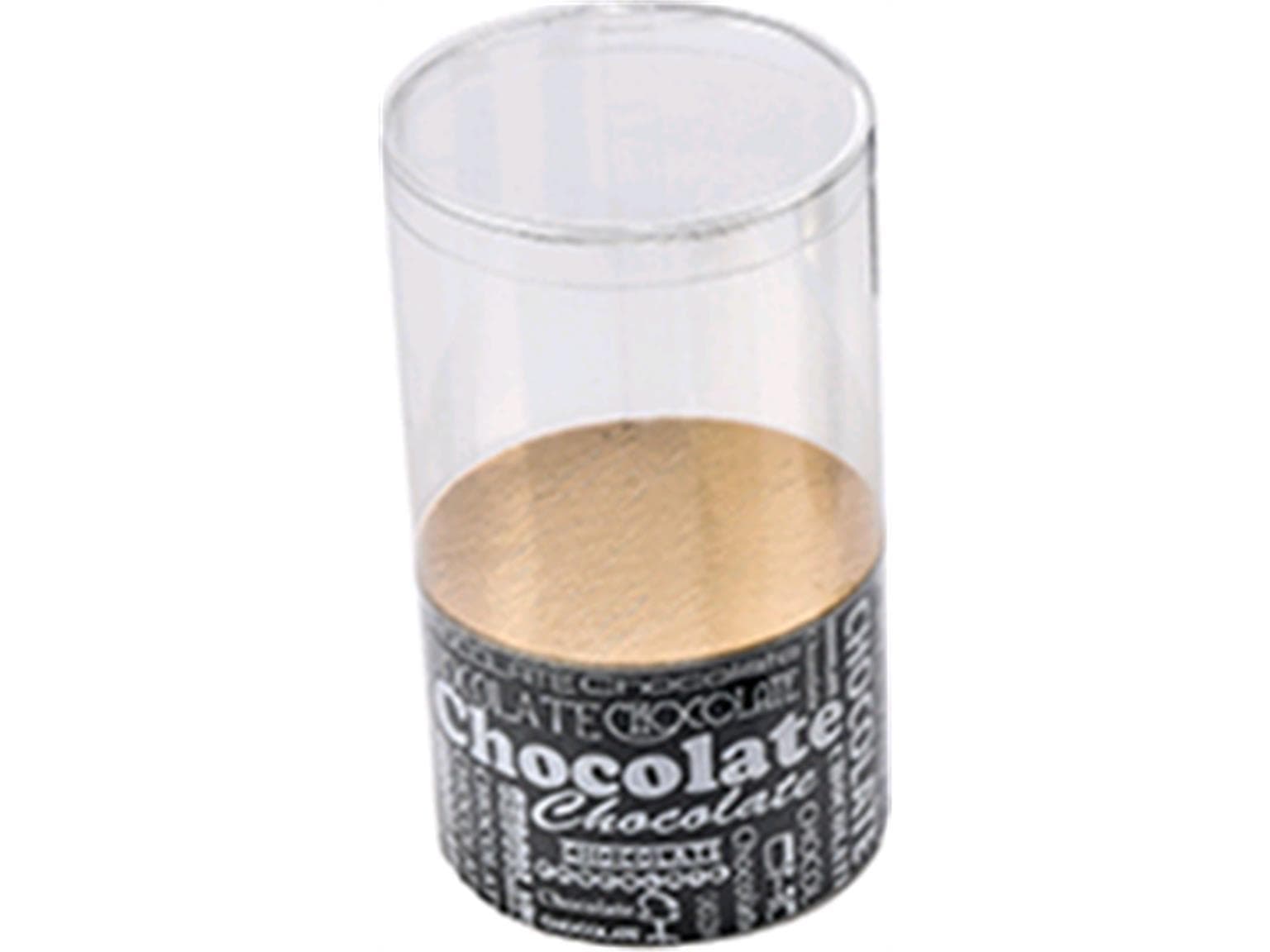 Köcher Ø 80mm, schwarz, Black&White 80 mm hoch, aufgerichtet geliefert