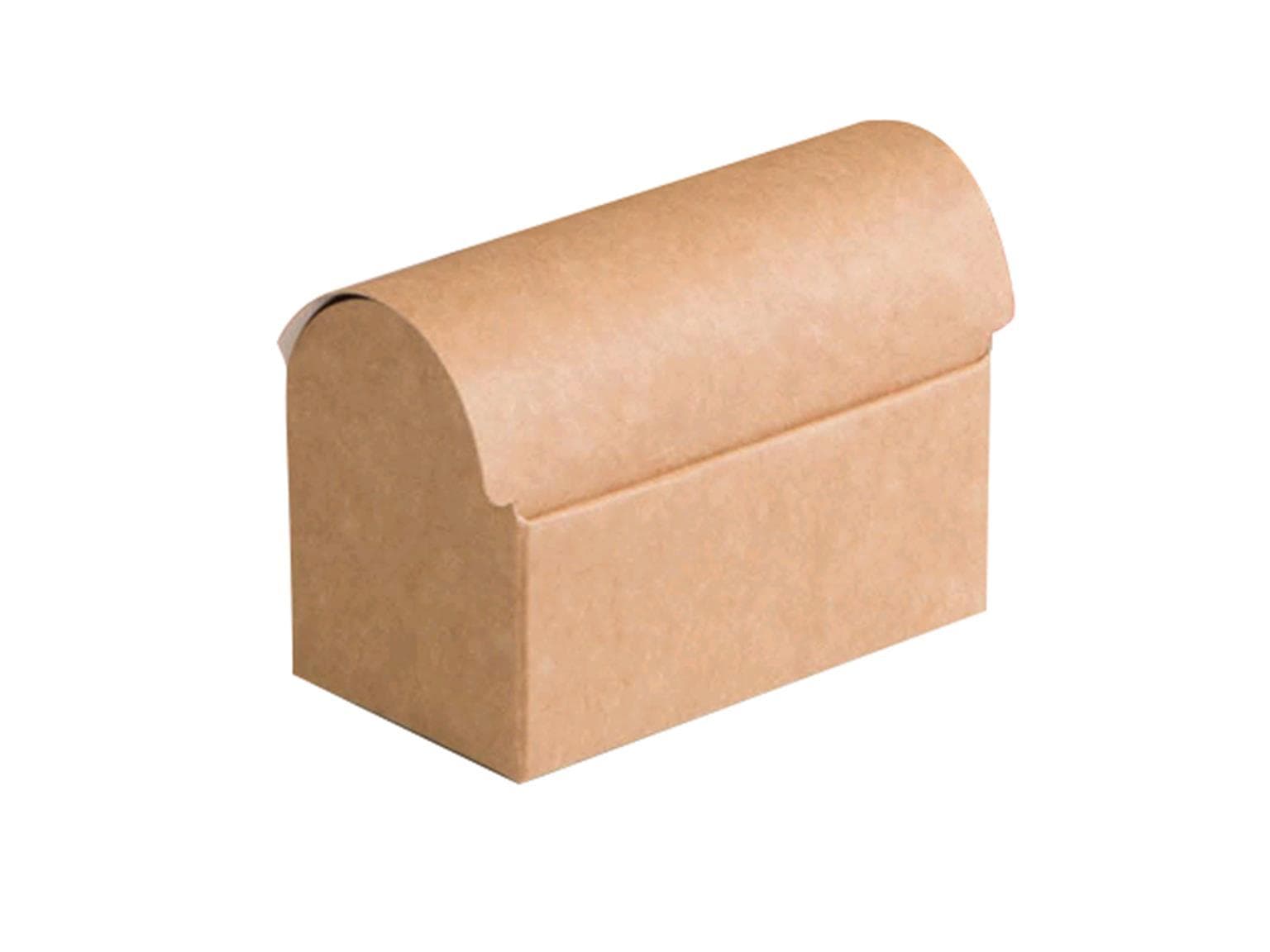 Koffer 2 praline, Kraft 68x40/48mm, flach geliefert