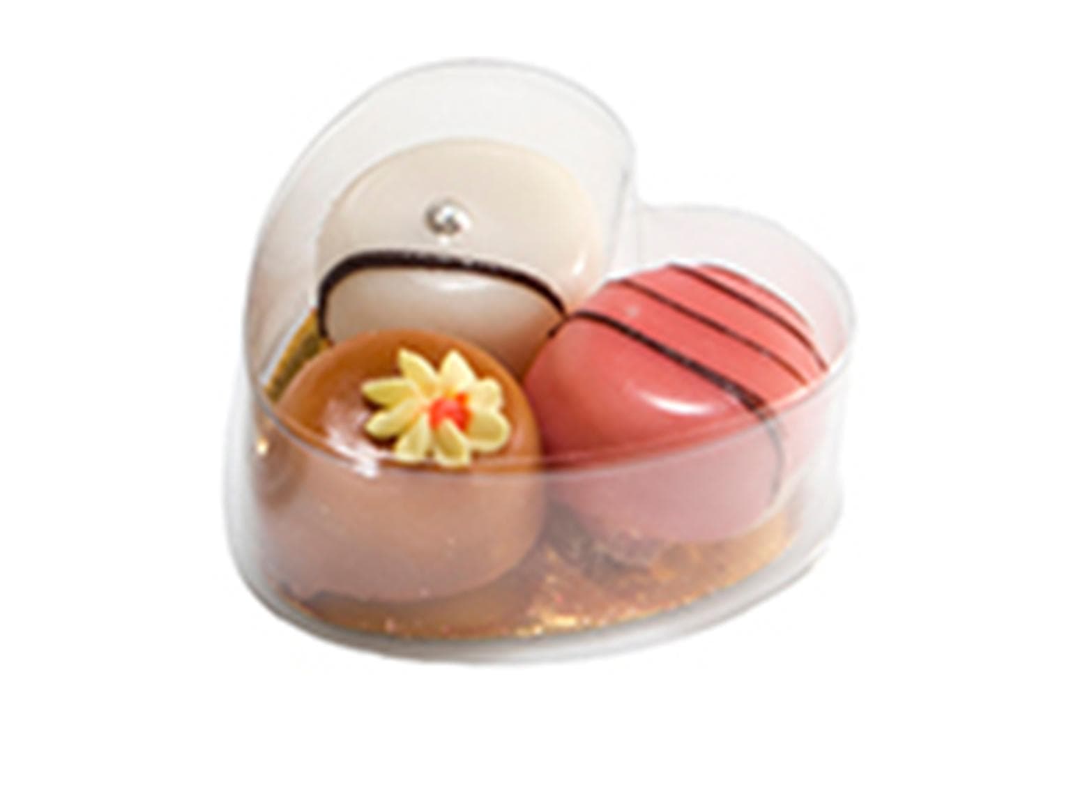 PVC, Herz Mini, 70x70/30mm mit Goldkarton