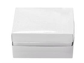 Balloboîte Carré, weiss Sydney 125x125/50mm, aufgerichtet geliefert