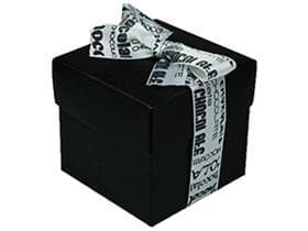 Kubus 250 gr, Black&White 80x80/75mm, schwarz