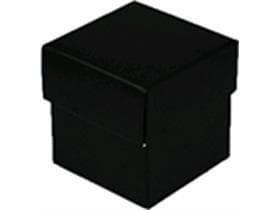 Kubus für 4 Pralinen, Black&White 50x50/50mm, schwarz