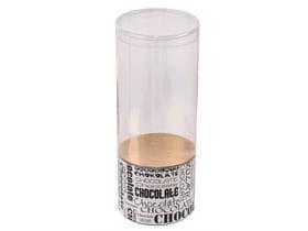 Köcher Ø 70mm, weiss, Black&White 115 mm hoch, aufgerichtet geliefert