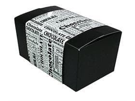 Ballotin 1000 gr schwarz, Black&White 172x103/86mm, Banderole weiss