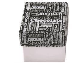 Kubus 750 gr, weiss, Black&White 115x115/105mm, flach geliefert