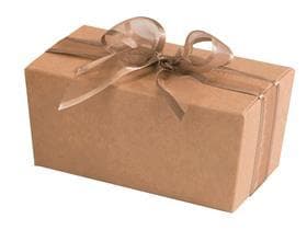 Ballotin 250 gr, Kraft 117x61/55mm , aufgerichtet geliefert