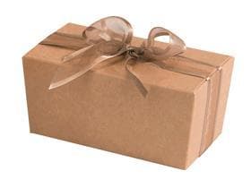 Ballotin 375 gr, Kraft 126x68/62mm, aufgerichtet geliefert