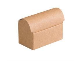 Koffer 2 praline, Kraft 68x40/48mm, flach geliefert