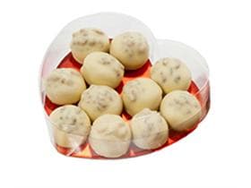 PVC, Herz Mittel, 140x140/30mm mit rotem Karton