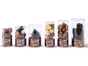 Köcher Ø 70mm, Soft Touch Retro 70 mm hoch, rosa/Ziermuster