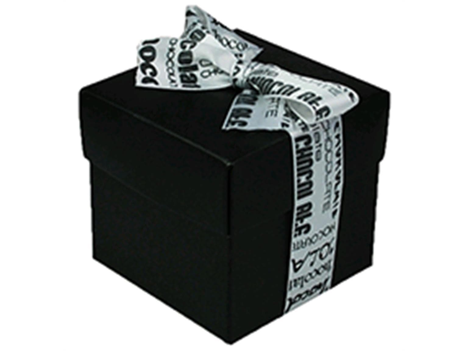 Cubo 250 g, Bianco e Nero 80x80/75mm, nero