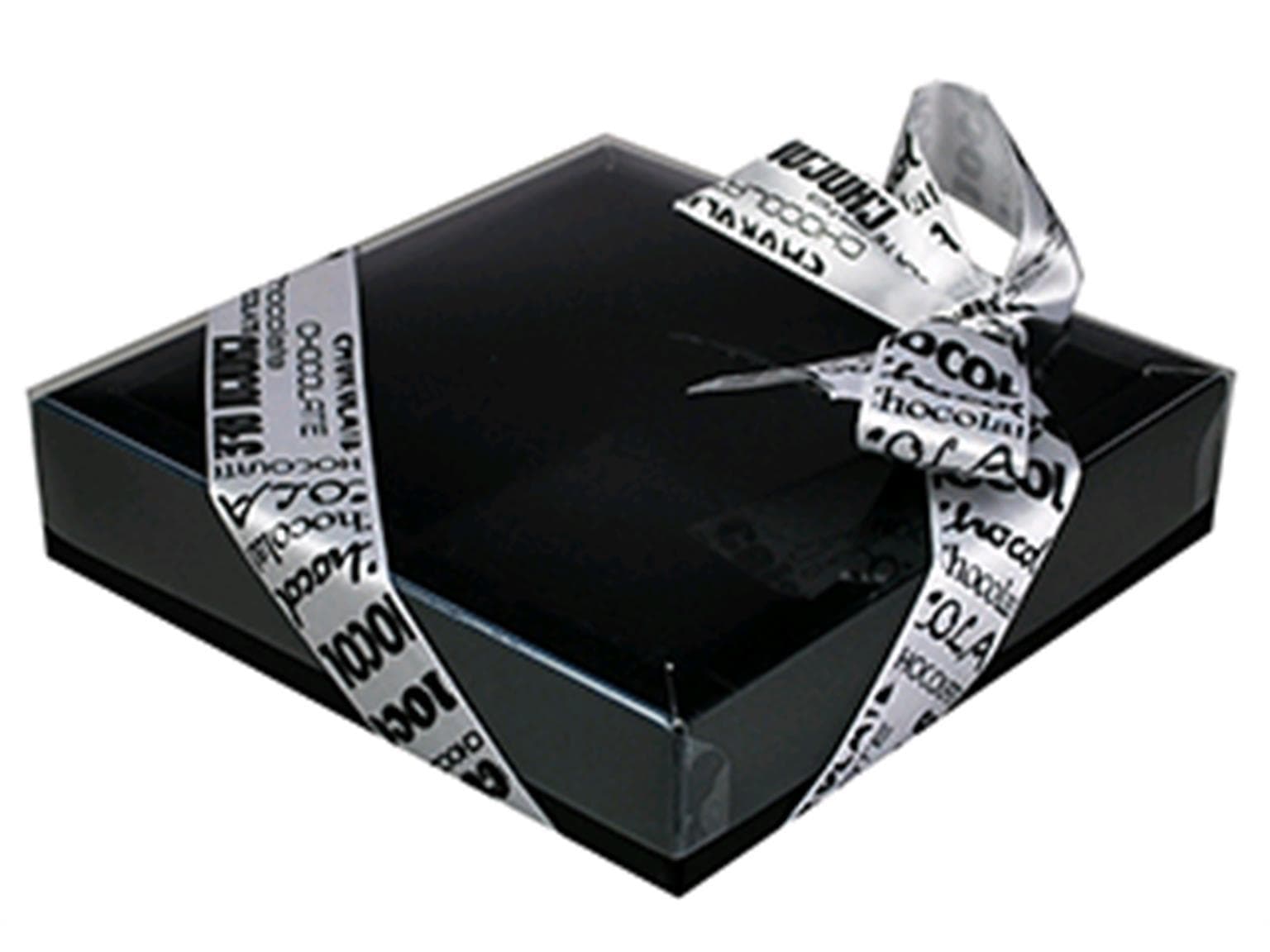 Scatola per finestra n. 3, bianco e nero 120x120/29 mm, nero