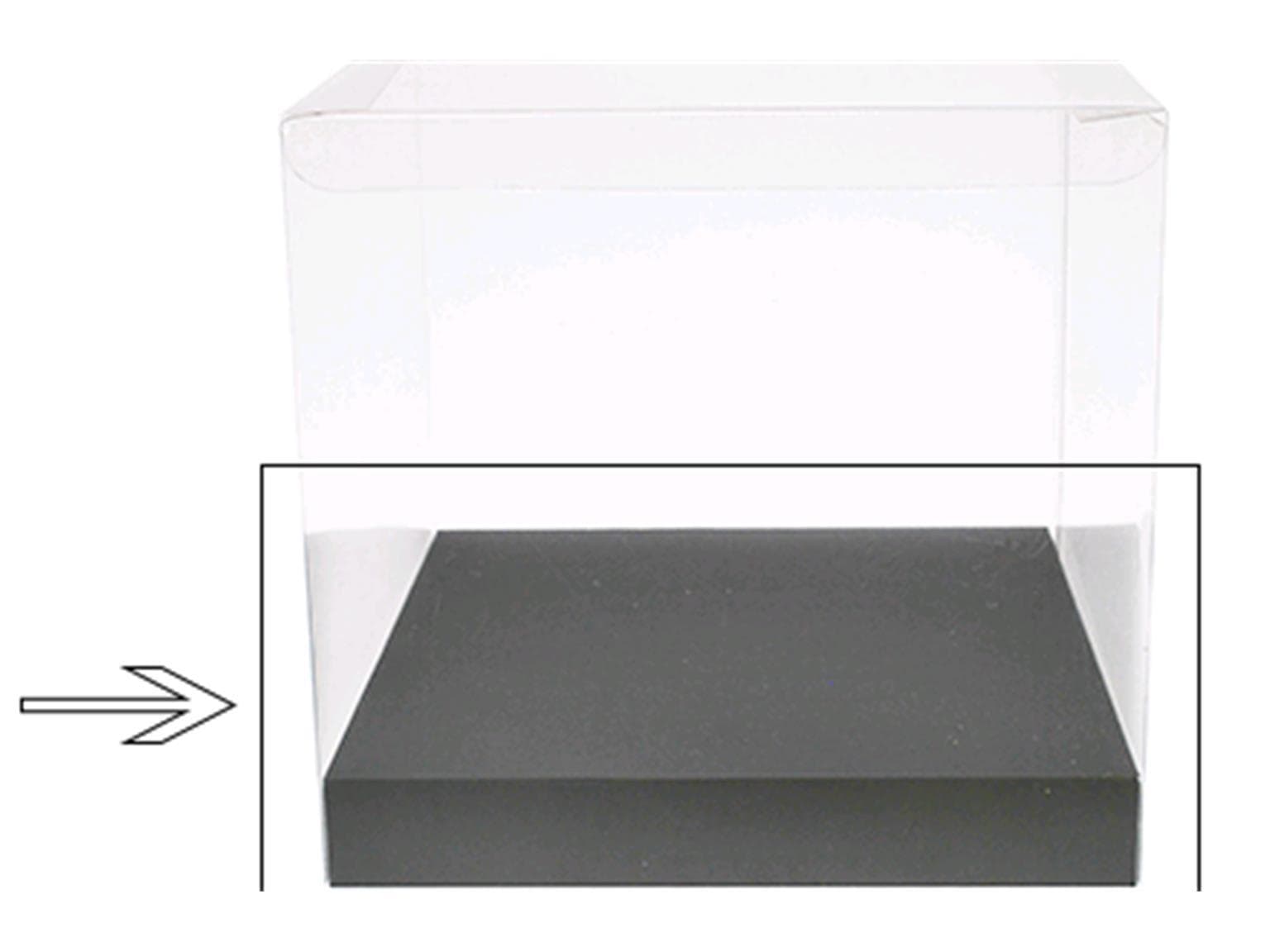 Inserto per scatola in PVC, bianco e nero 210x210/30 mm, nero