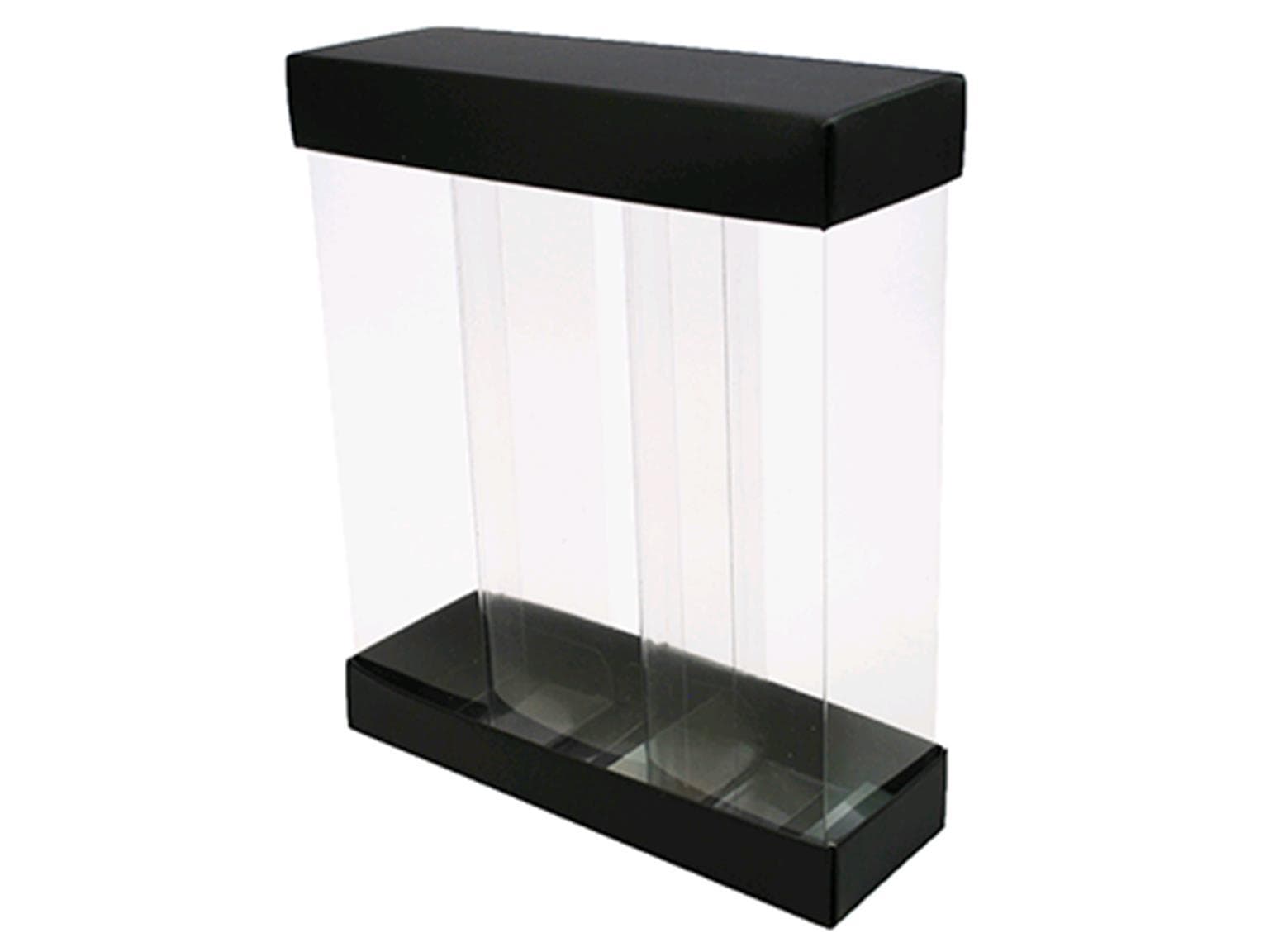 Coffret de présentation, noir et blanc 3x 50x50/180mm, noir