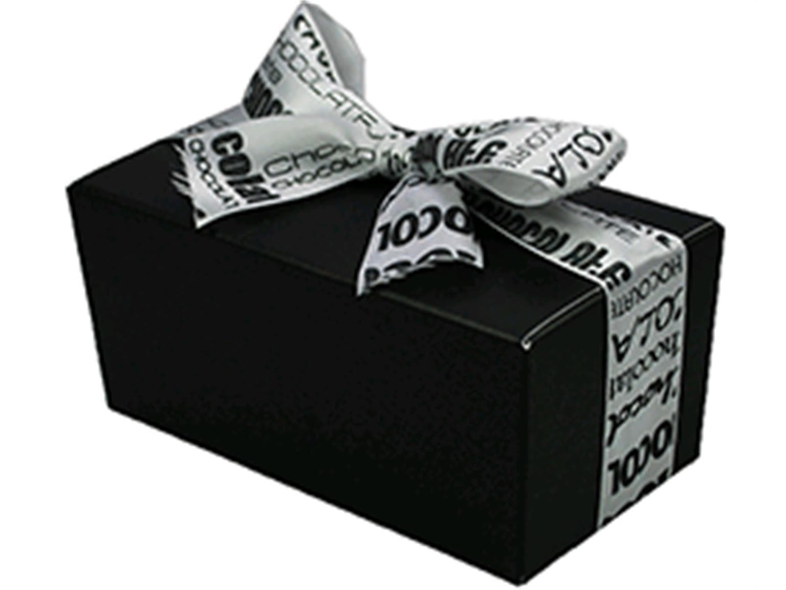 Ballotin 250 gr, Noir&Blanc 117x61/55mm, noir