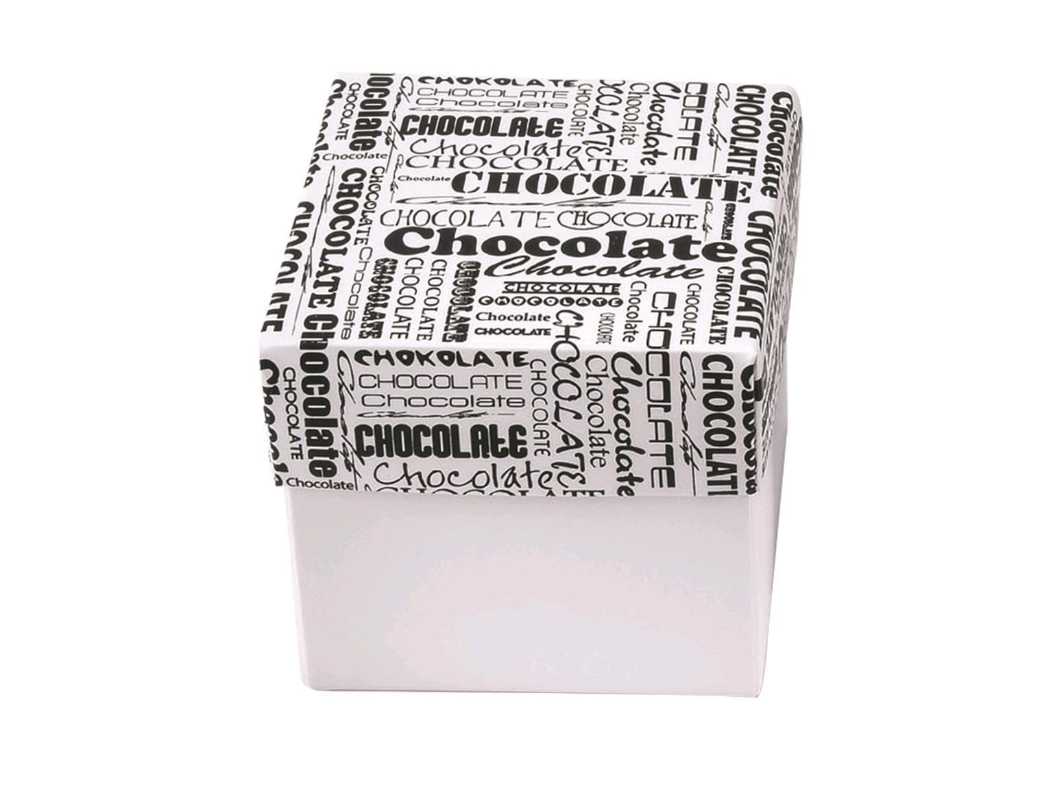 Cubo 125 g, bianco, Nero&Bianco 65x65/60 mm, consegnato piatto