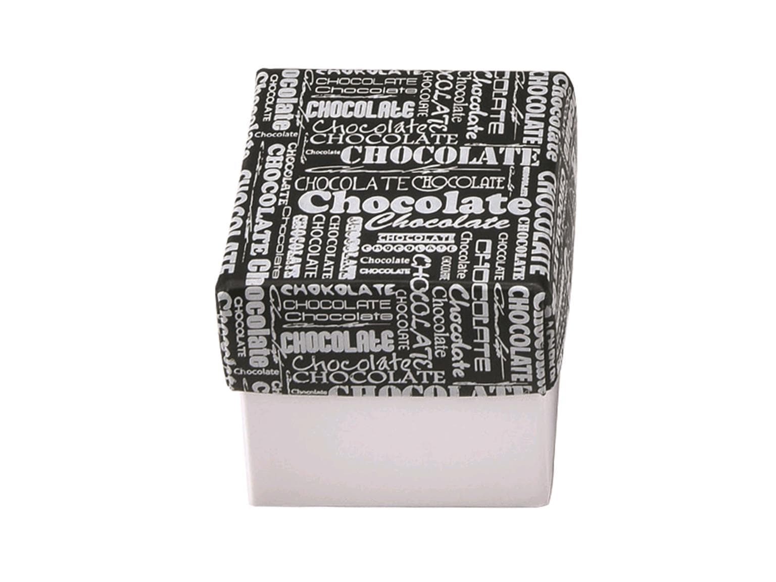 Cube 125 g, blanc, Black&White 65x65/60 mm, livré à plat