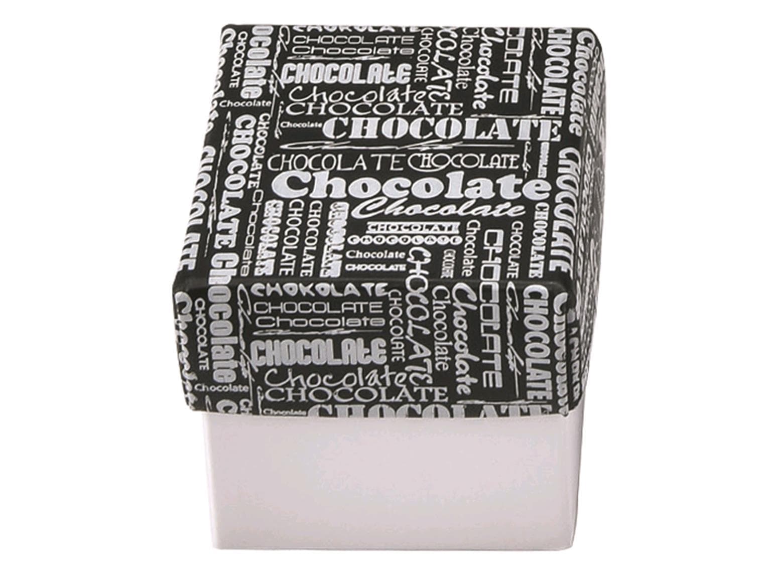 Cube 500 g, blanc, noir et blanc 100x100/95mm, livré à plat