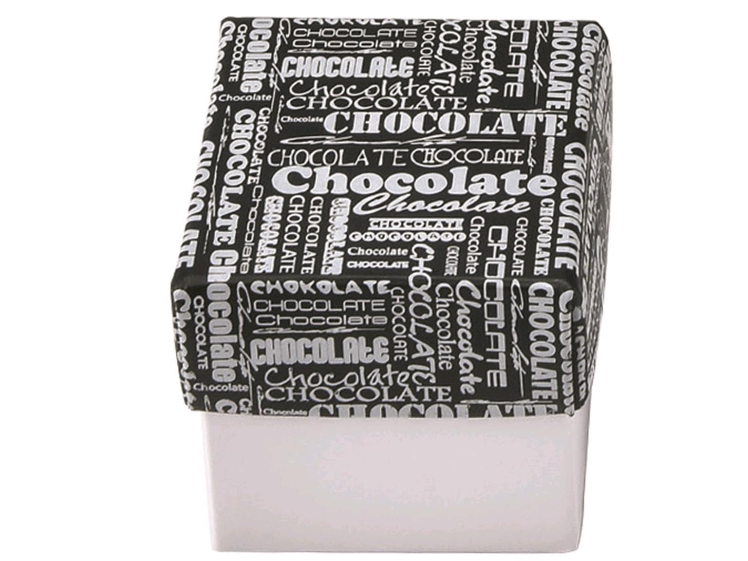 Cubo 750 g, bianco, Nero e Bianco 115x115/105 mm, consegnato piatto