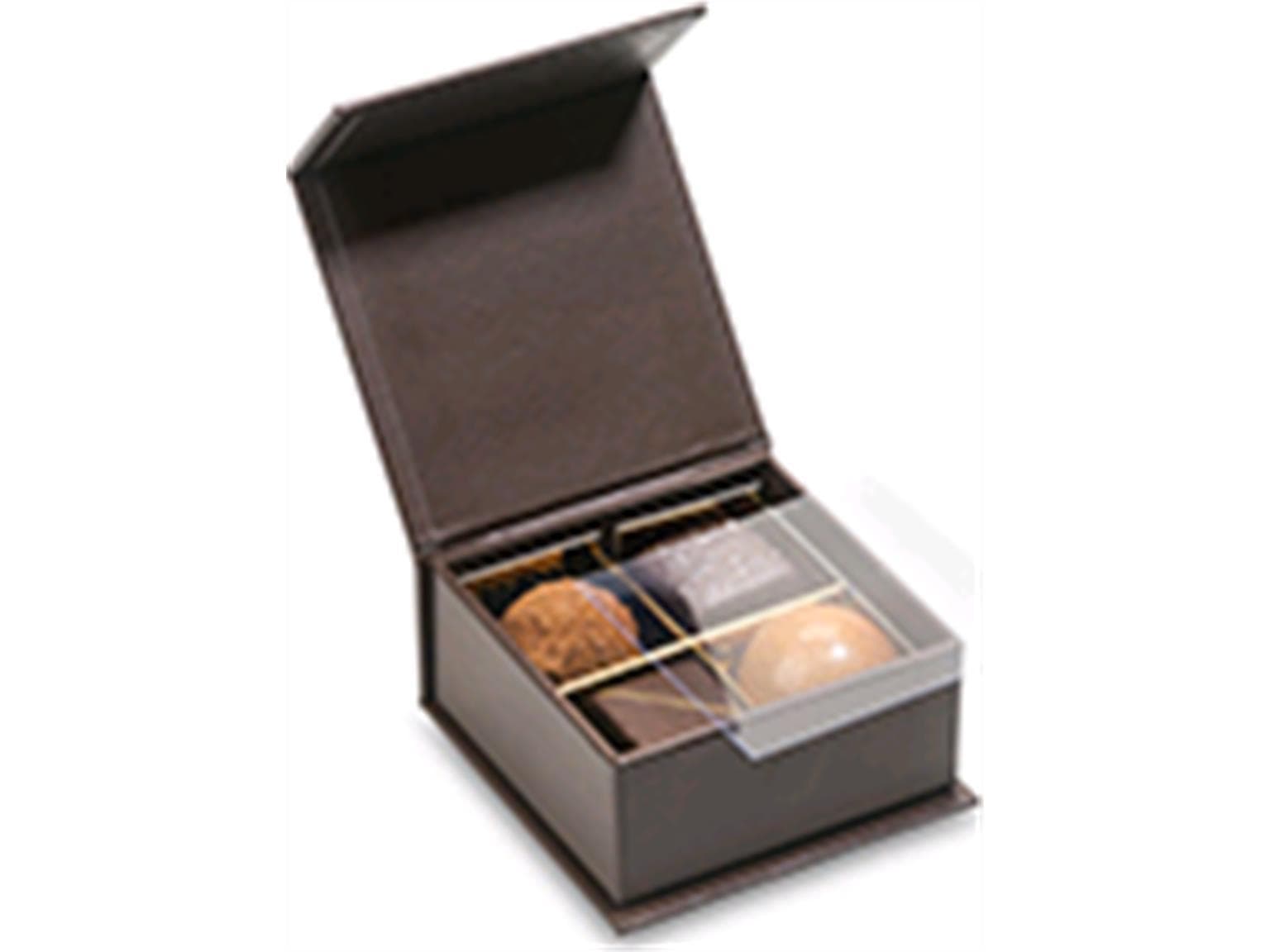 LuxBox n. 1, marrone 65x65/30mm, marrone
