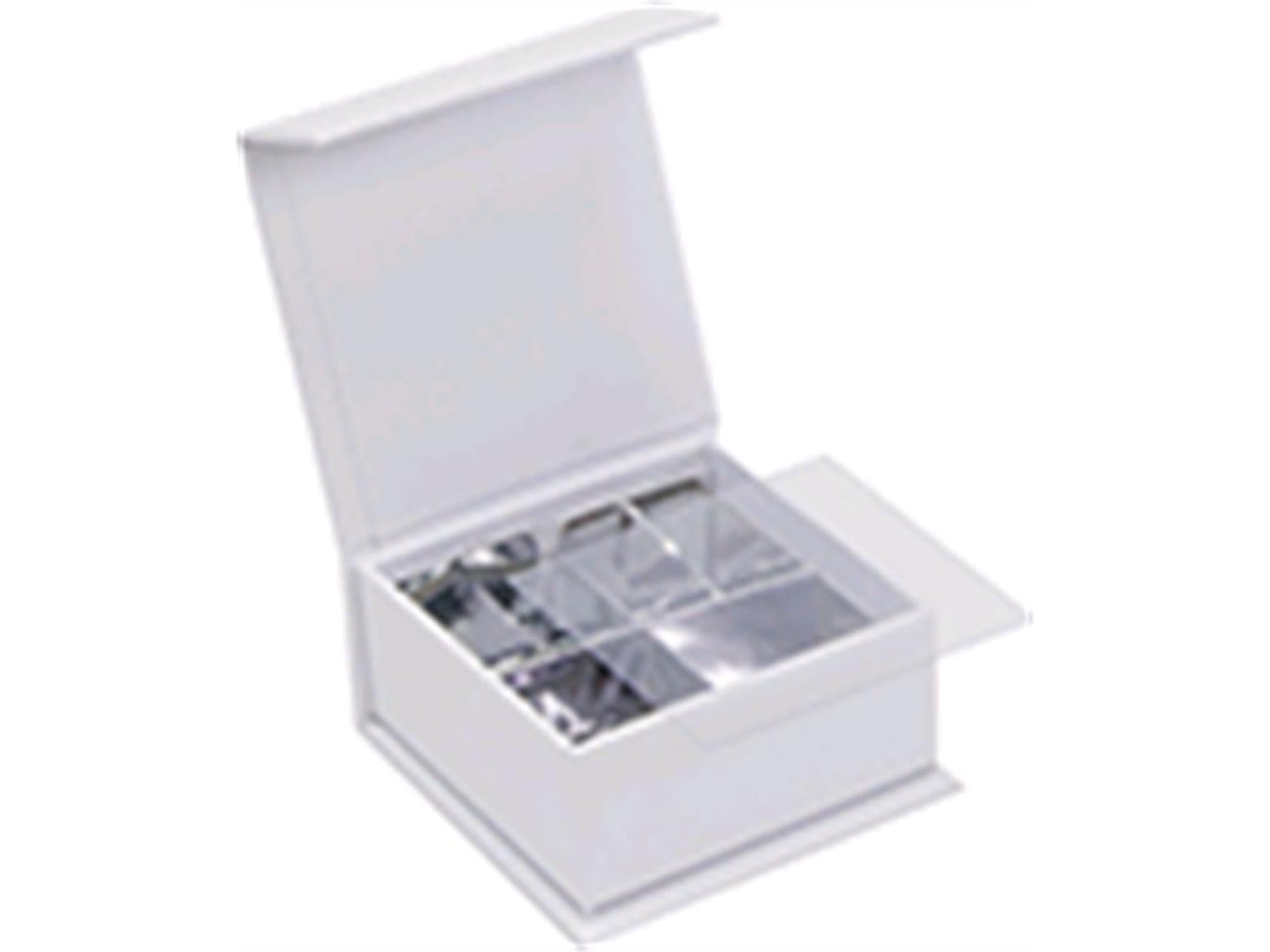 LuxBox n. 1, bianco 65x65/30mm, bianco