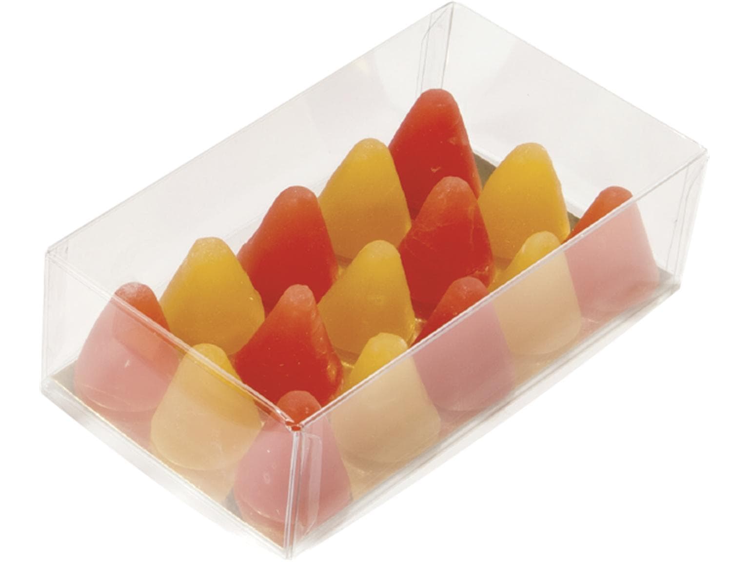 Scatola per dessert in PVC trasparente 160x90/50 mm, consegnata montata