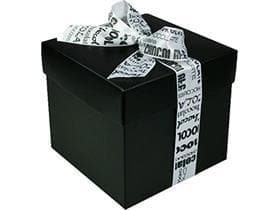 Cubo 750 gr, Bianco e Nero 115x115/105mm, nero