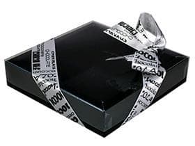 Scatola per finestra n. 3, bianco e nero 120x120/29 mm, nero