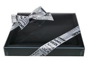 Scatola per finestra n. 7, bianco e nero 176x176/24 mm, nero