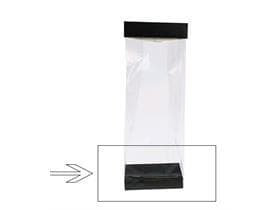Base n. 2, Bianco e nero 80x50/15mm, nero