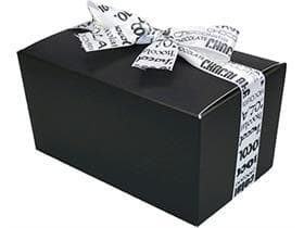 Ballotin 750 gr, Bianco e Nero 156x90/81mm, nero