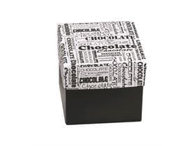 Cubo 125 gr, nero, Black&White 65x65/60mm, consegnato piatto
