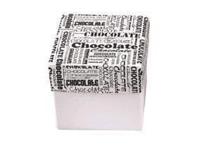 Cubo 125 g, bianco, Nero&Bianco 65x65/60 mm, consegnato piatto