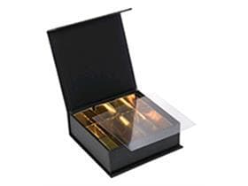 LuxBox n. 2, nero 95x95/30mm, nero